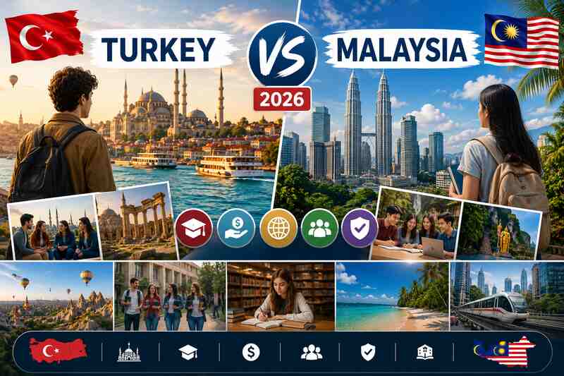 Study in Turkey vs Malaysia 2026: Which Country Is Right for You?