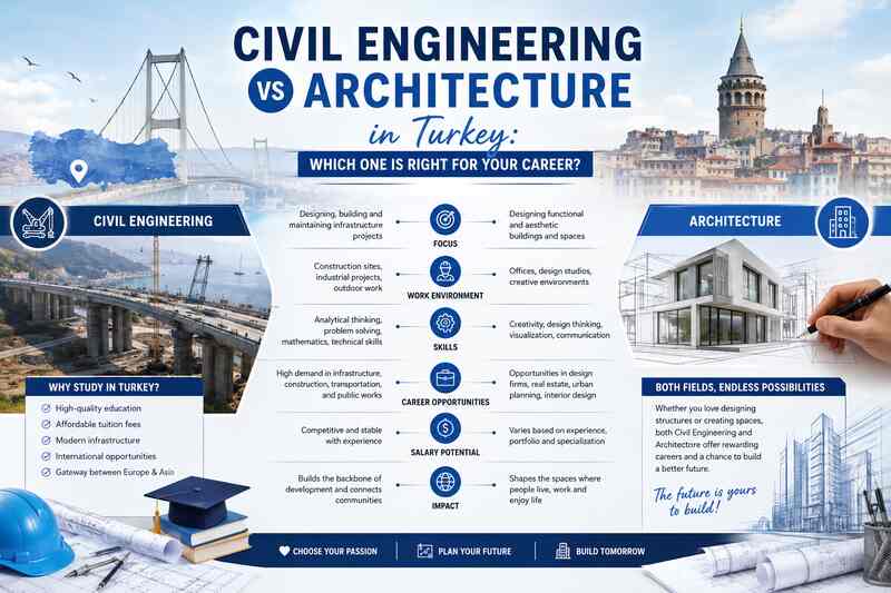 Civil Engineering and Architecture in Turkey - a Comparison