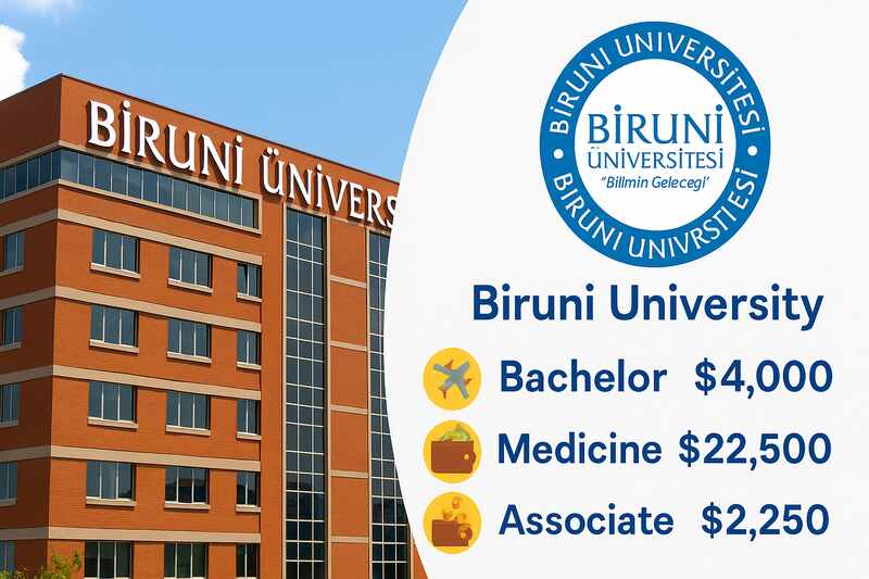 Biruni University Fees - Program Prices & Costs - رسوم جامعة البيروني - اسعار التخصصات والتكاليف