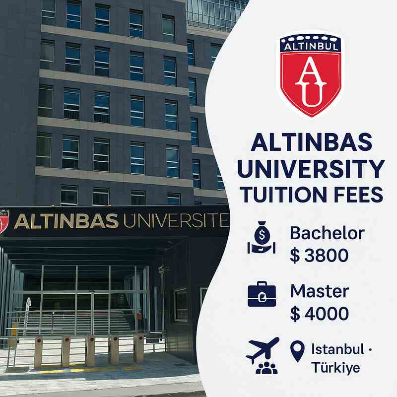 Altinbas University Fees - Costs & Prices - رسوم جامعة التن باش في اسطنبول - اسعار التخصصات